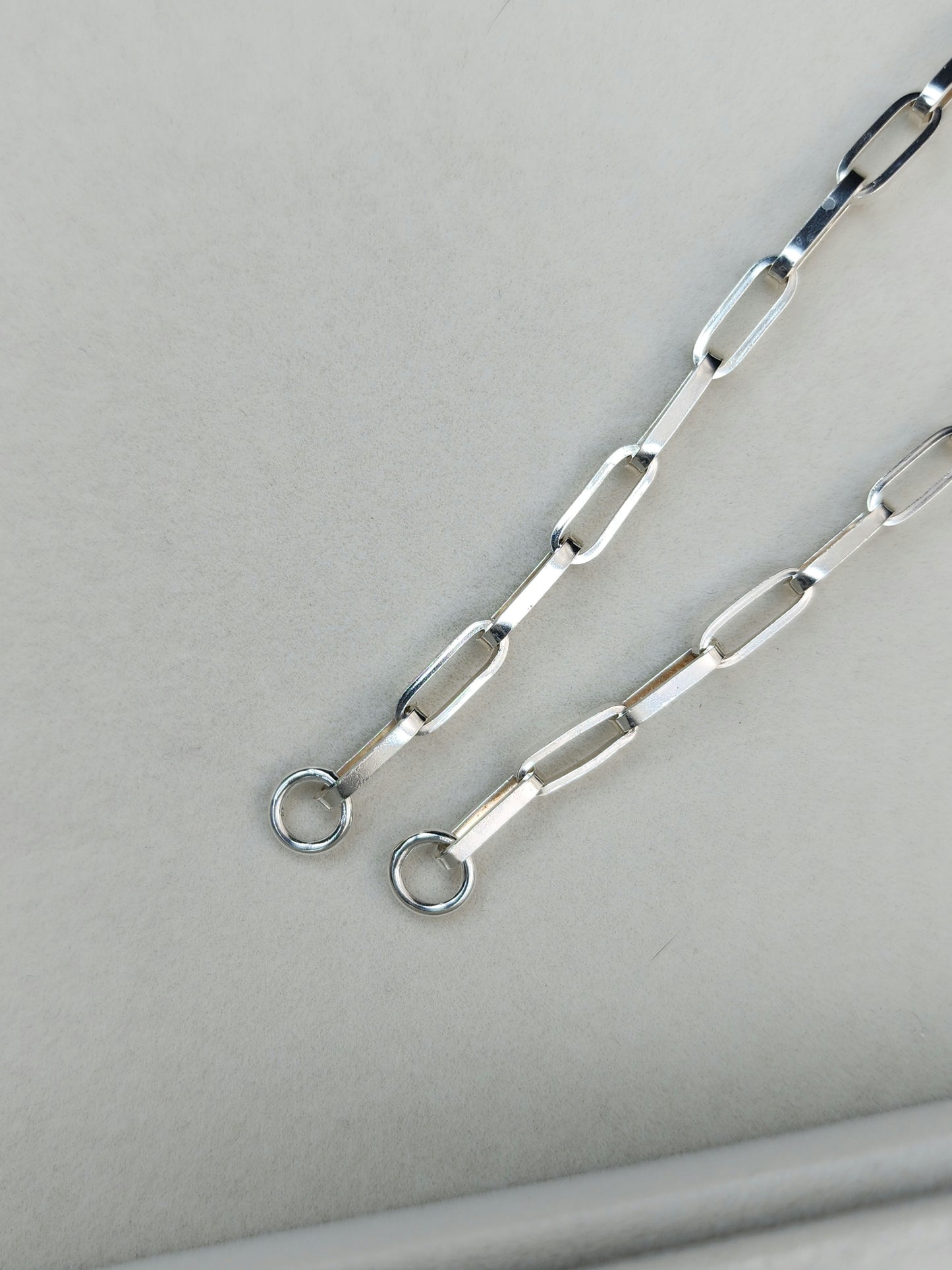 Thick Chain, Sterling Silver Handmade Paperclip Chain