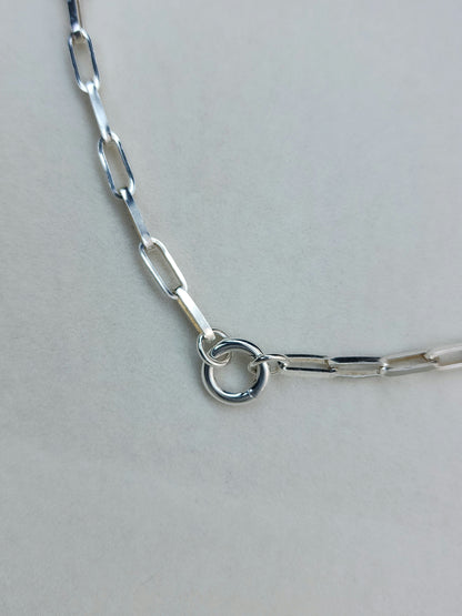 Thick Chain, Sterling Silver Handmade Paperclip Chain