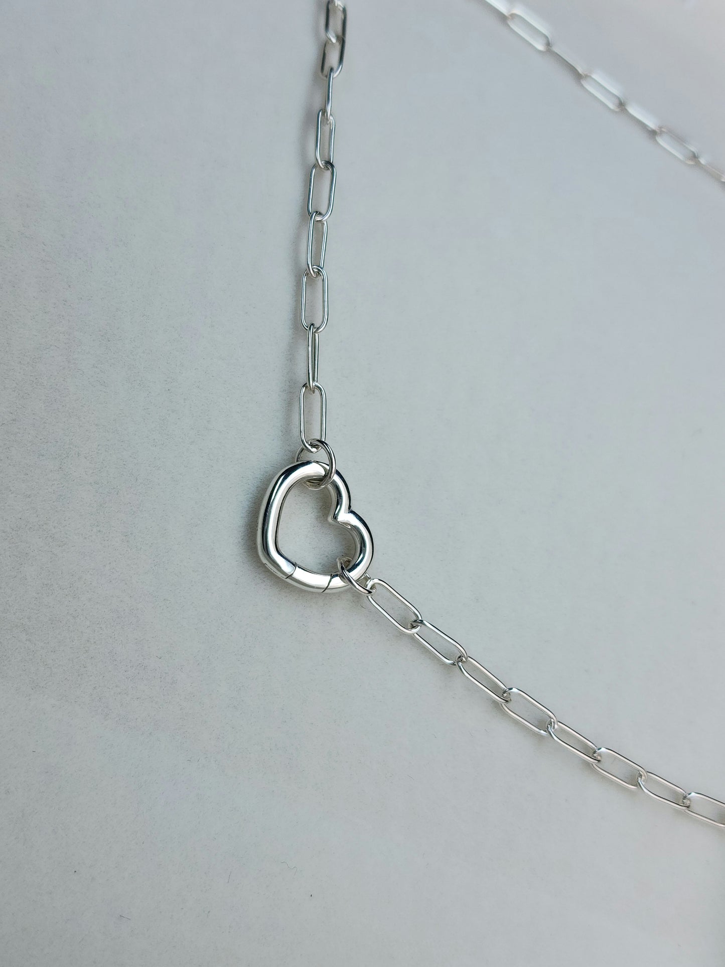 Thin Paperclip Chain, Sterling Silver, Handmade Chain