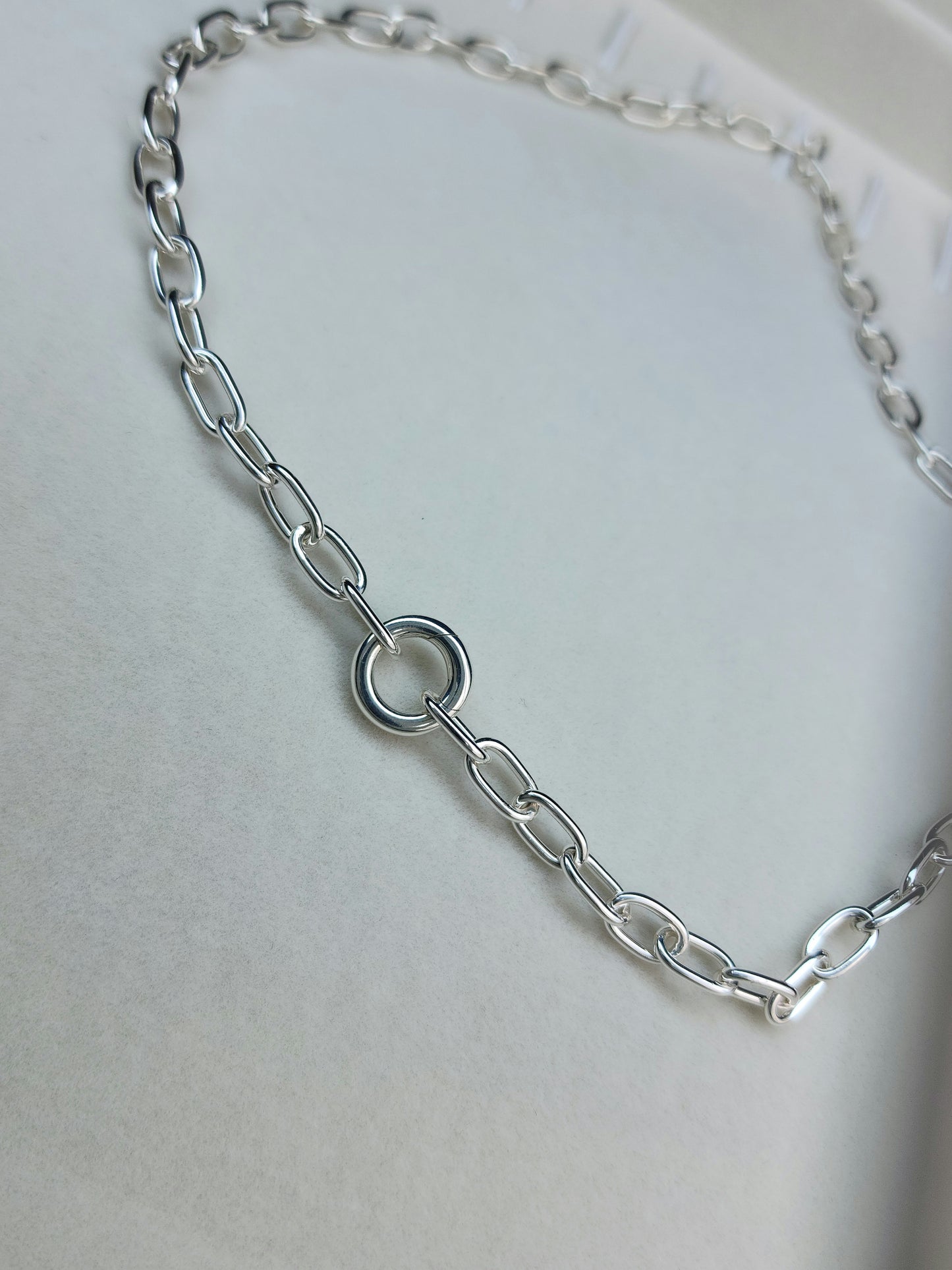 Sterling Silver Paperclip Chain, Handmade Original Style