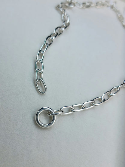 Sterling Silver Paperclip Chain, Handmade Original Style