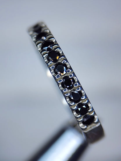 Signature Pave: Black Moissanite MTO