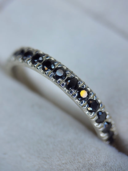 Signature Pave: Black Moissanite MTO