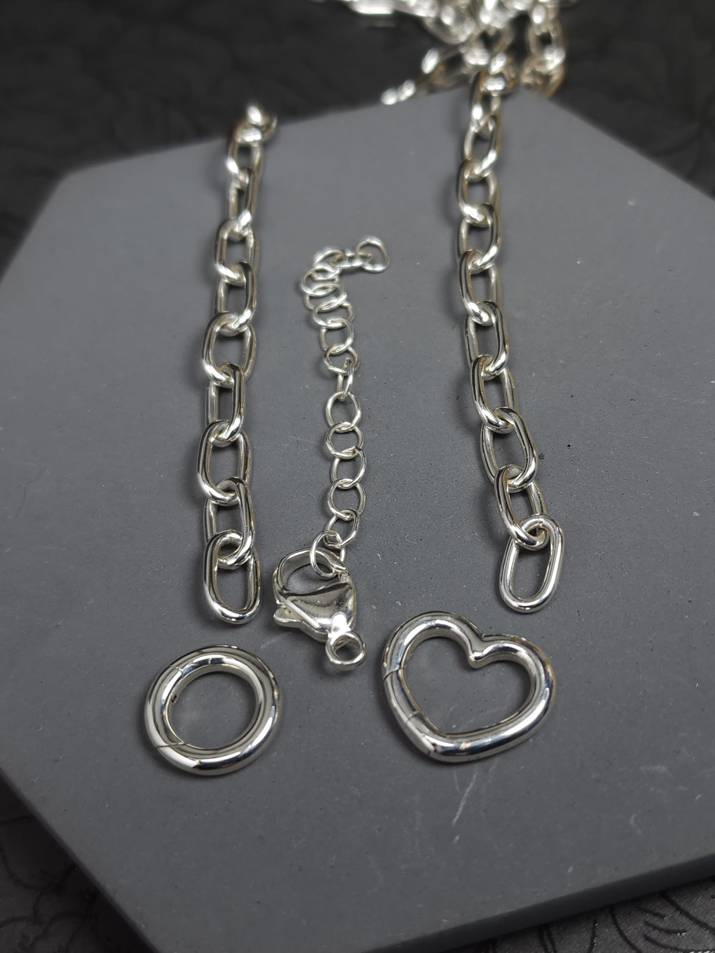 Sterling Silver Paperclip Chain, Handmade Original Style