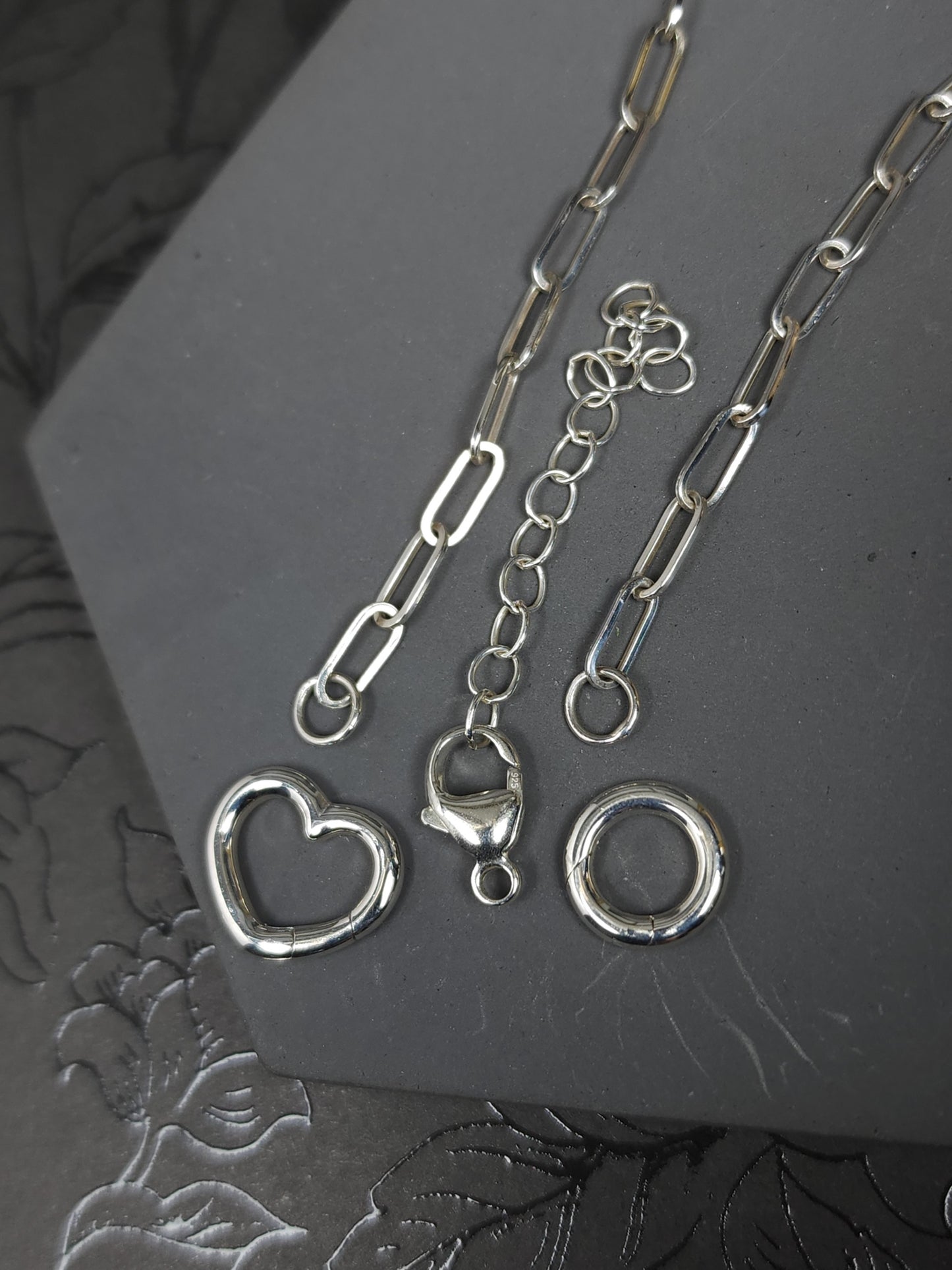 Thin Paperclip Handmade Chain, Sterling Silver