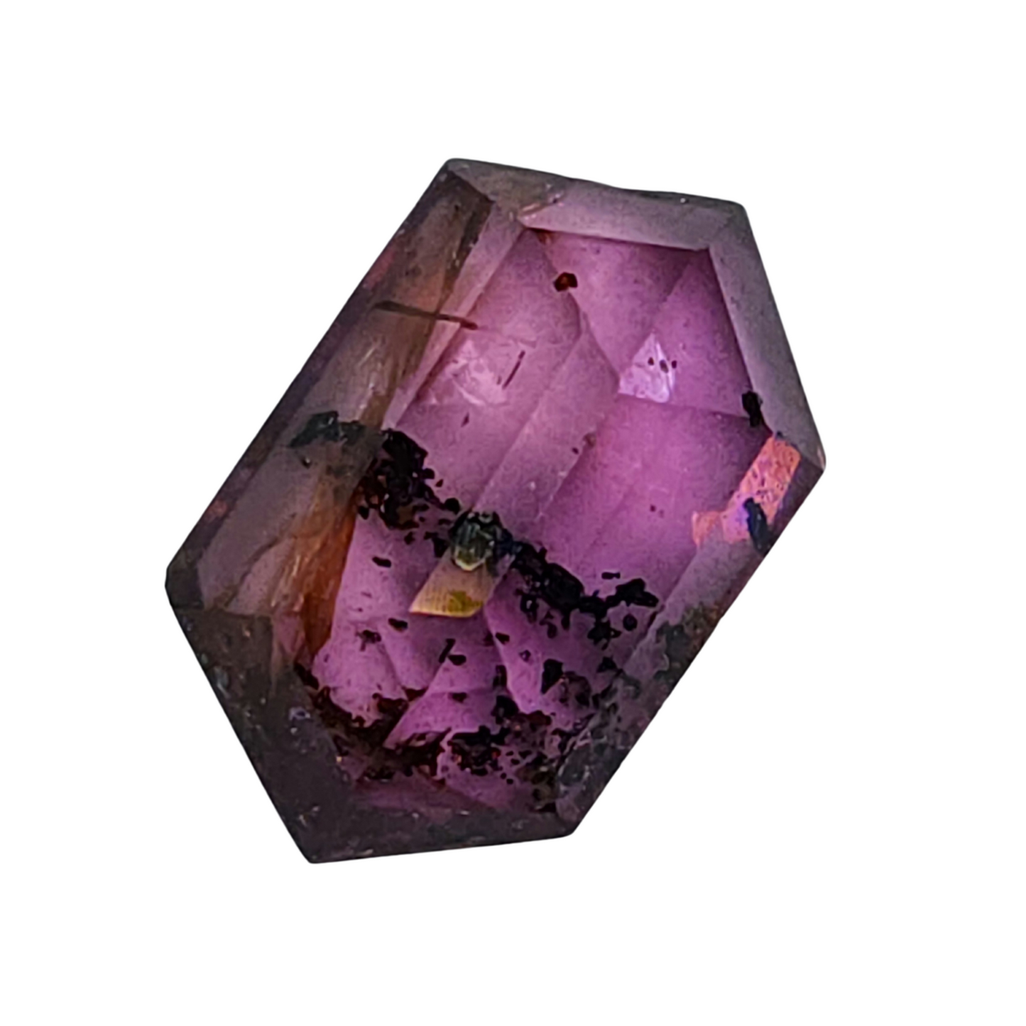 Pink & Black Hexagon Sapphire