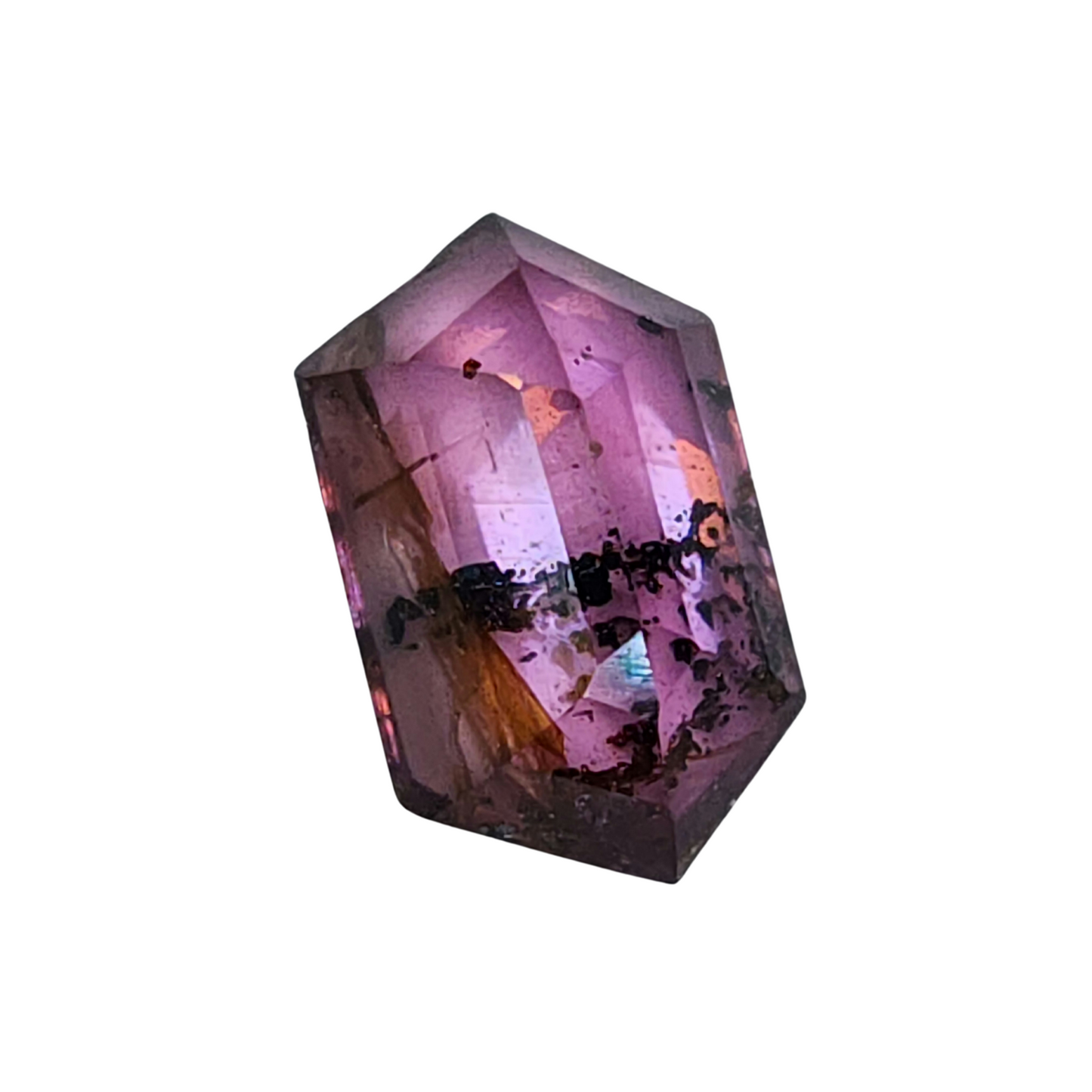 Pink & Black Hexagon Sapphire