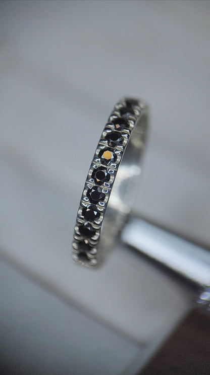 Signature Pave: Black Moissanite MTO